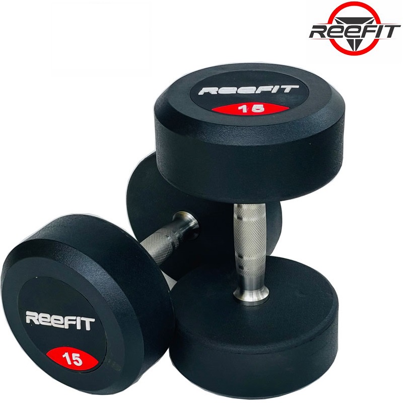 Bộ 2 tạ tay cao su REEFIT 15kg (2 cục 15kg, tổng 30kg)