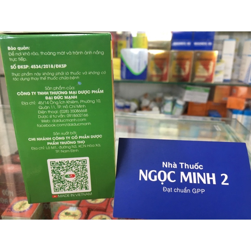 ✅  Viên nang Ho Đại Đức Mạnh hỗ trợ bổ phế giảm ho giảm đờm