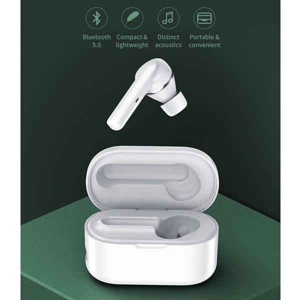 Tai nghe không dây đơn Mono TWS Rockspace EB72 Earphone dành cho iphone samsung xiaomi - Hàng chính hãng có BH