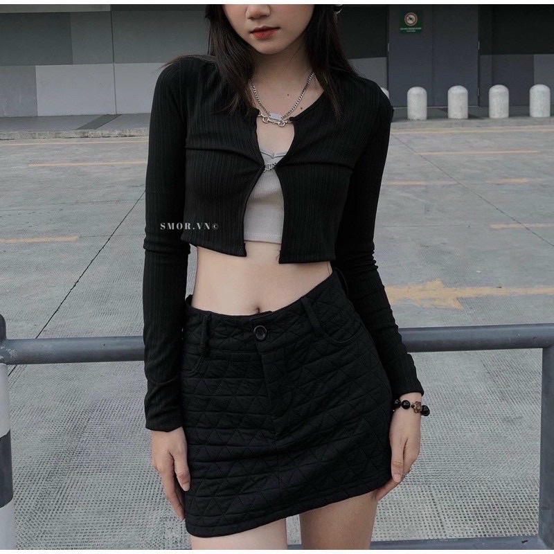 Khoác Ngoài Phối Xích Kèm Áo Hai Dây Cá Tính S17 - 25 Store