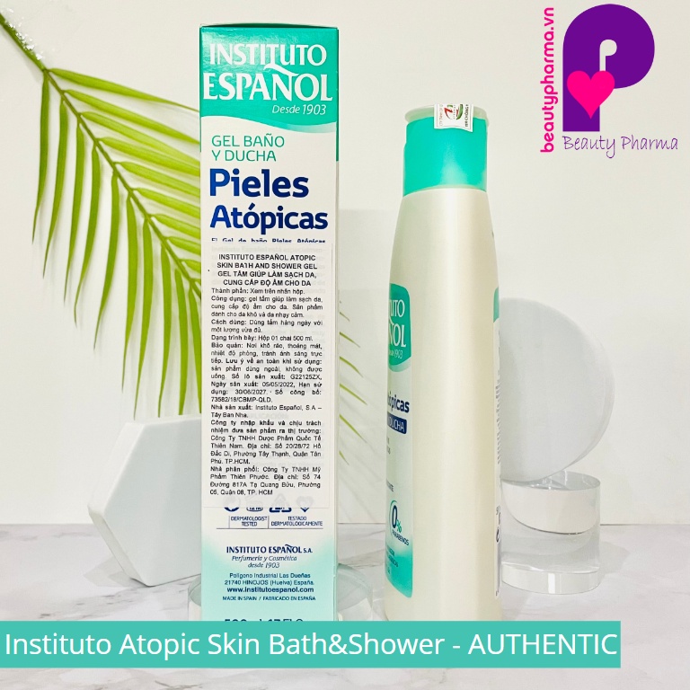 Sữa tắm Gel Instituto Espanol Atopic Skin Bath and Shower Gel_ In.box tư vấn