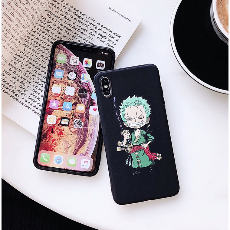 Ốp lưng iphone One Piece TPU trơn dẻo mềm 5/5s/6/6plus/6s/6splus/7/7plus/8/8plus/x/xr/xs/11/12/pro/max/plus/promax