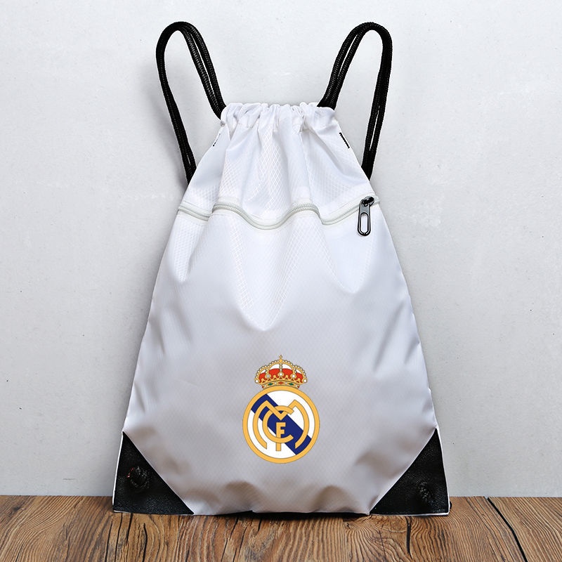 Ba Lô Dây Rút In Logo Real Madrid Thời Trang