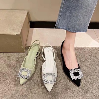 [Hàng order 15-20 ngày] Giày ulzzang đính đá kèm ảnh thật