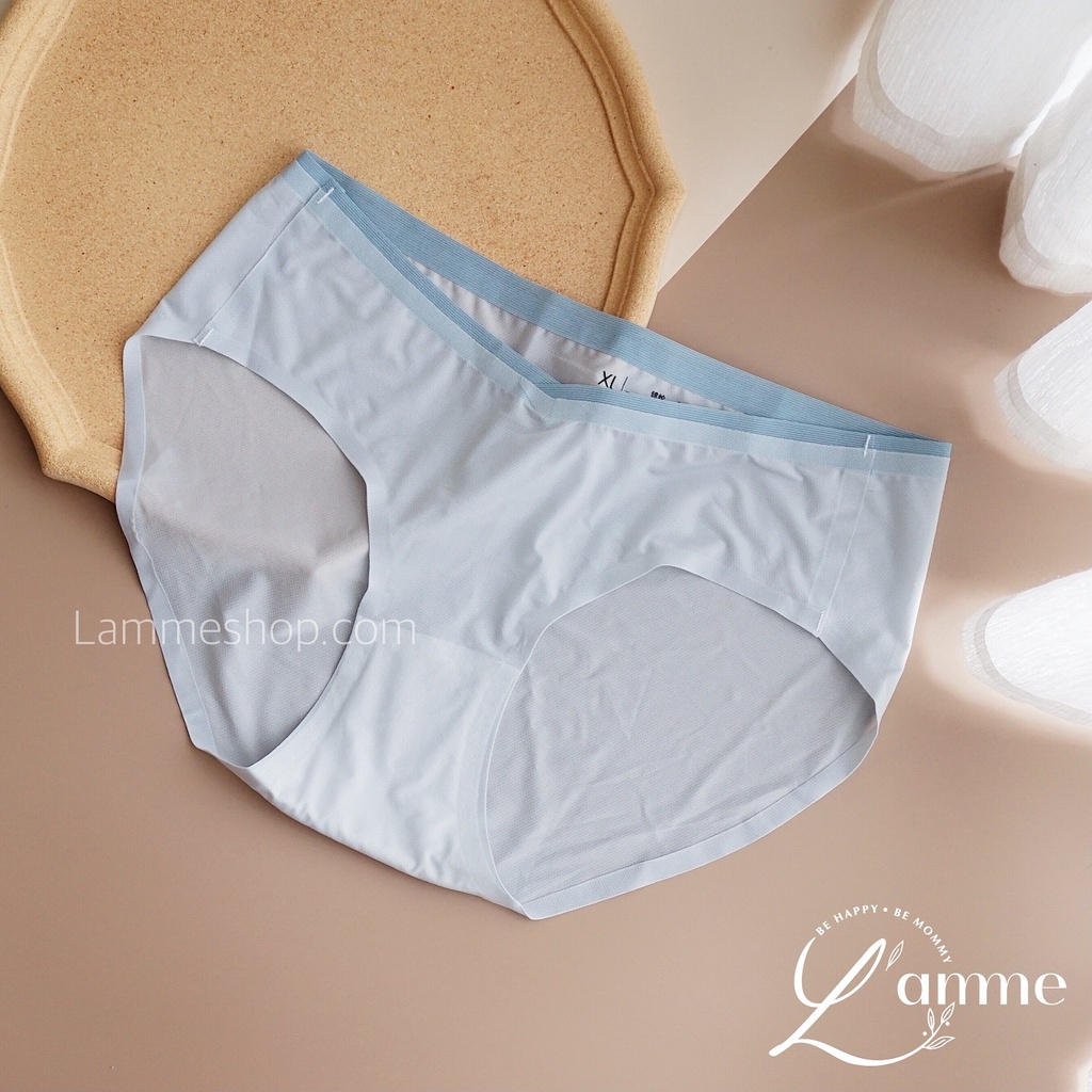 Quần lót set lụa thông hơi (4c) đáy kháng khuấn, cạp chéo viền mềm sản phẩm của LAMME