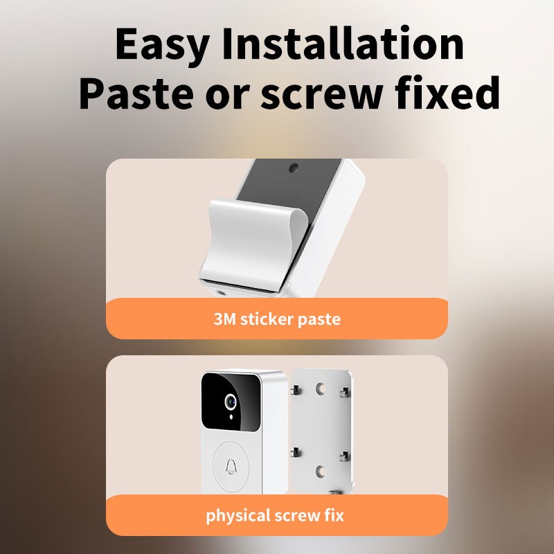 Chuông cửa không dây có camera tầm nhìn ban đêm camera wifi ngoài trời an ninh chuông cửa thông minh video màn hình liên lạc bằng giọng nói cho gia đình