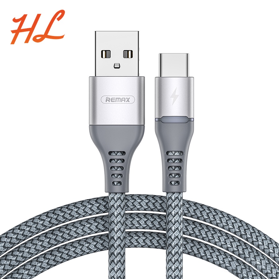 Cáp Sạc Type C Remax RC-152a Dài 1M, Dây Dù Siêu Bền, Có Đèn Led - Hưng Long PC
