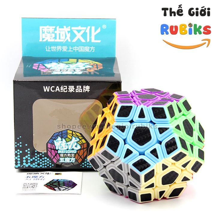 Bộ Sưu Tập Khối Rubik Carbon MoYu Meilong 2x2 3x3 4x4 5x5 Tam Giác 12 Mặt Skewb Square-1 SQ-1 Megaminx Pyranminx Cube