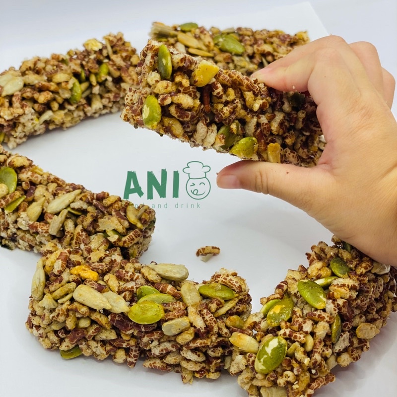 Bánh gạo lứt mix hạt healthy bánh giảm cân