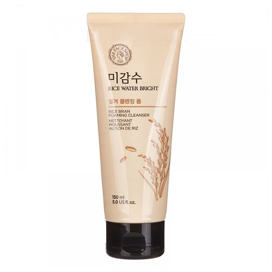 [Hỏa tốc] Sữa rửa mặt làm sáng da có hạt TheFaceShop Rice Water Bright Rice Bran Foaming Cleanser (150ml)