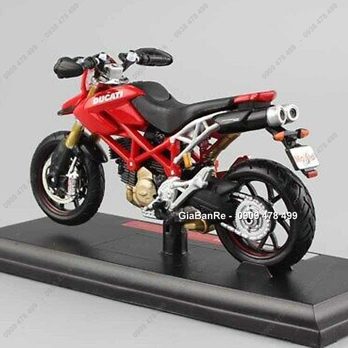 Xe Mô Hình Moto Ducati Hypermotard 1100s Tỉ Lệ 1:18 - Maisto - Đỏ - 87981