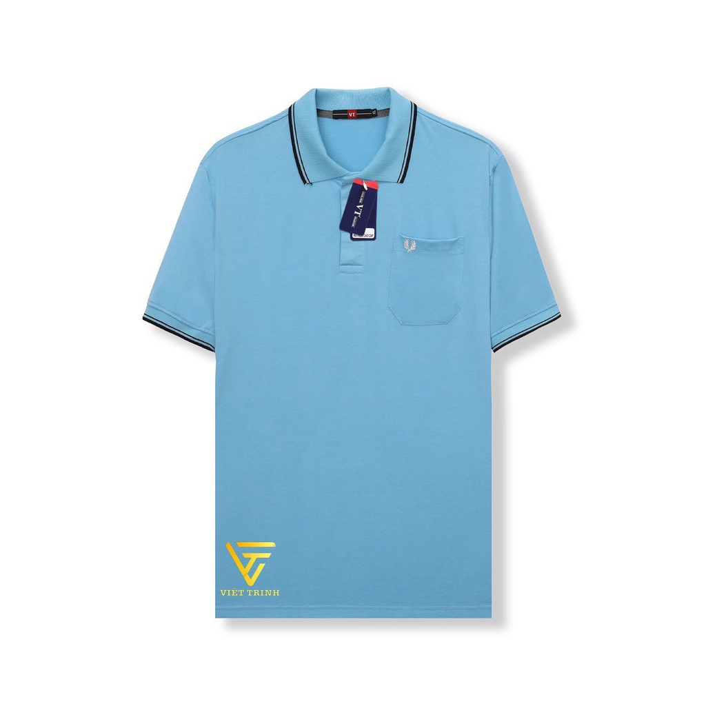 Combo 3 Áo Polo Nam Trung Niên Trơn Nhiều Màu Chất Liệu Cotton Thấm Hút Mồ Hôi - Việt Trinh