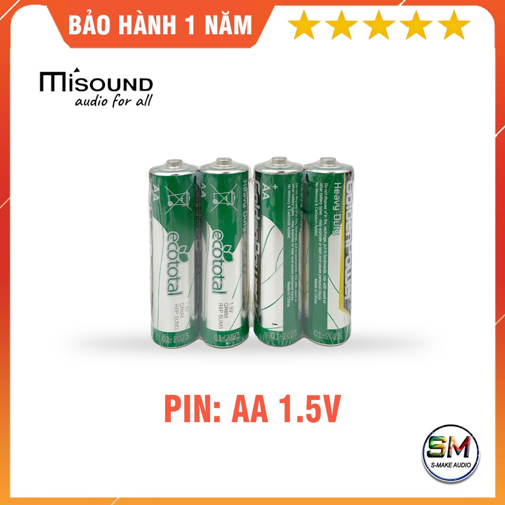 Micro không dây Karaoke MiSound M5 - Tặng bộ pin sạc, tự động ngắt, bắt sóng xa - smake audio