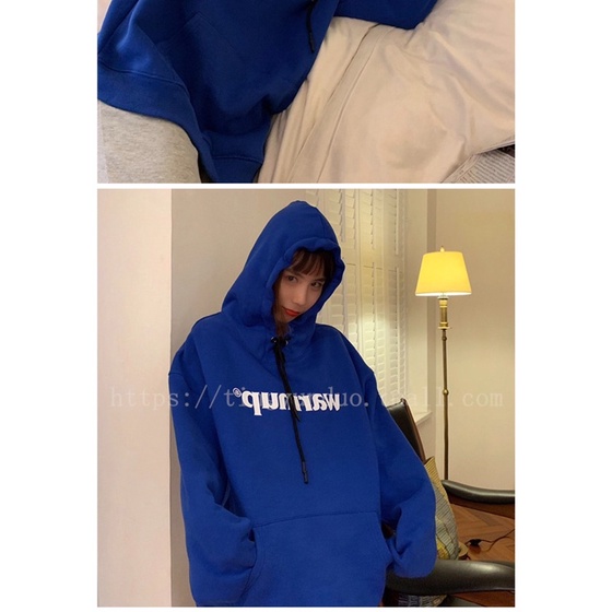 Áo Hoodie Nỉ Lót Bông Warmup nam nữ |Kèm ảnh thật 100%|