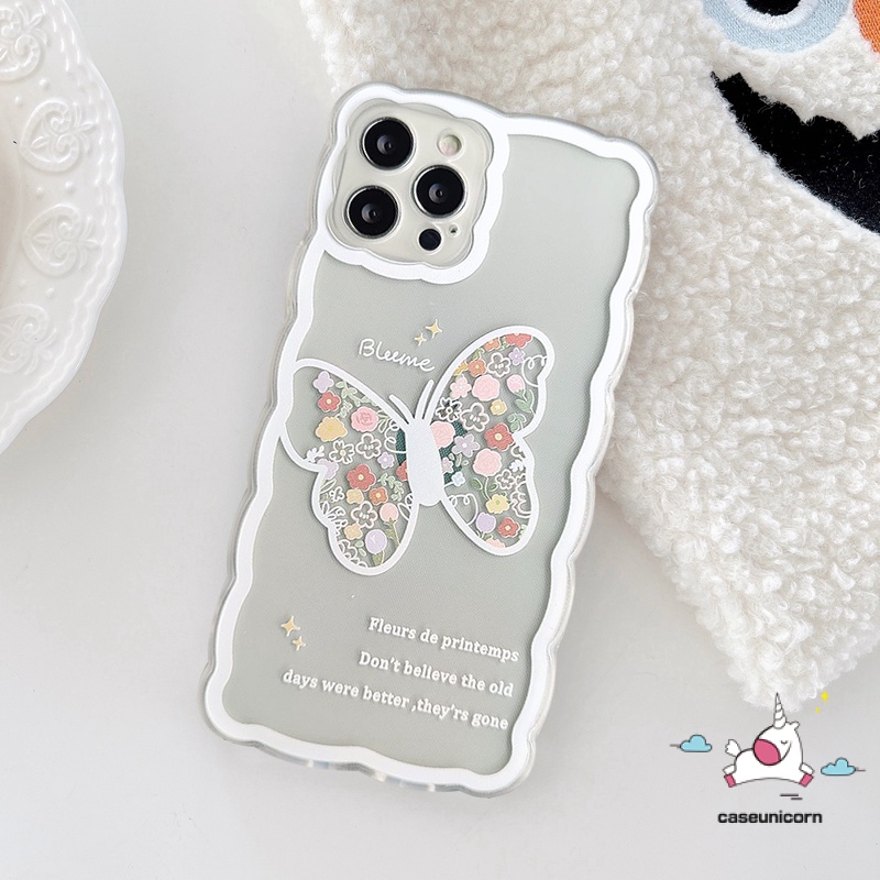 Ốp Điện Thoại Tpu Mềm Chống Sốc Họa Tiết Bướm Thời Trang Cho iPhone 7plus 13 11 12 pro Max 6 6s 7 8 plus X XR XS Max