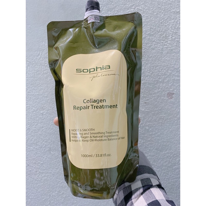 Hấp phục hồi tóc Collagen siêu mềm mượt Sophia