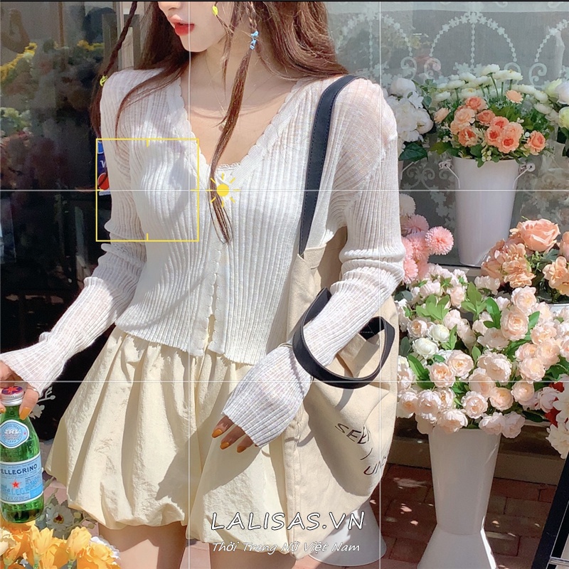 Áo khoác cardigan dệt kim chống nắng dáng rộng phong cách Hàn Quốc thời trang cho nữ | BigBuy360 - bigbuy360.vn