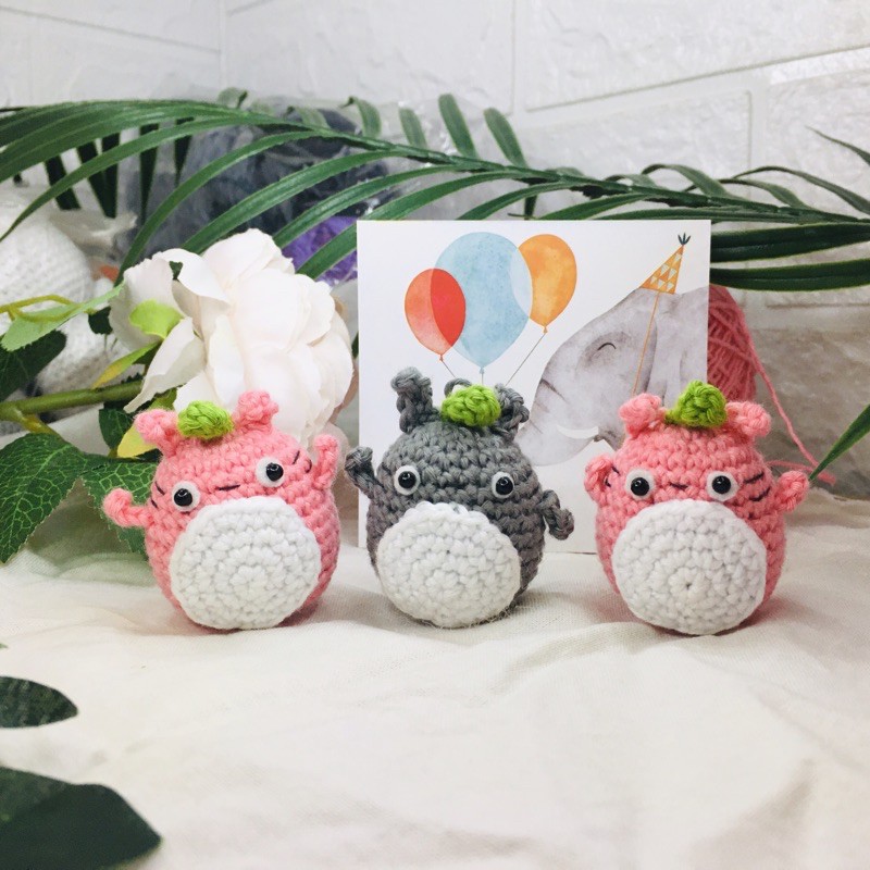 [Móc khoá len] Totoro bằng len