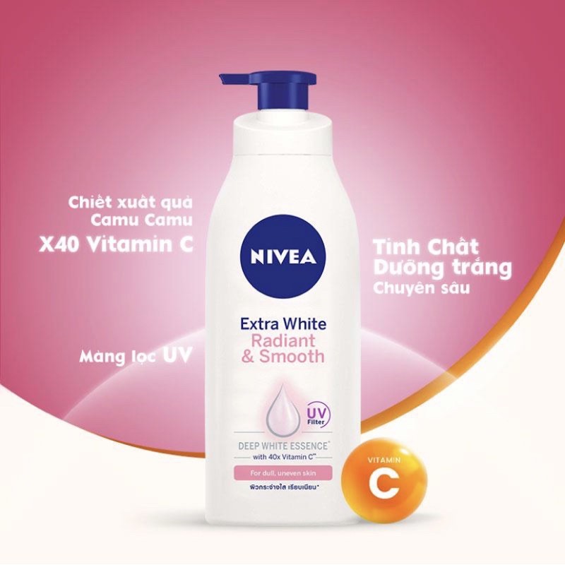 Sữa Dưỡng Thể Nivea Extra White Body Lotion 400ml