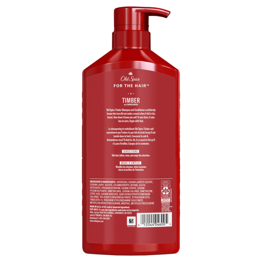 [HB GIFT] Dầu Gội Xả OLD SPICE 2in1 Hương Hoang Dã Cho Nam Chai 650ml