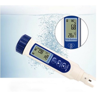 AZ-8373 Bút đo độ mặn, TDS của nước AZ 8373 kèm theo tính năng đo nhiệt độ nước  tiện lợi, CHÍNH HÃNG