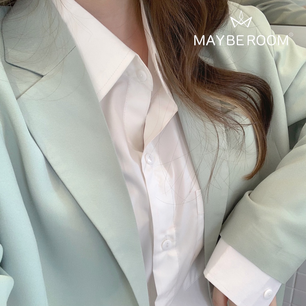 Áo sơ mi Minmin form rộng Mayberoom