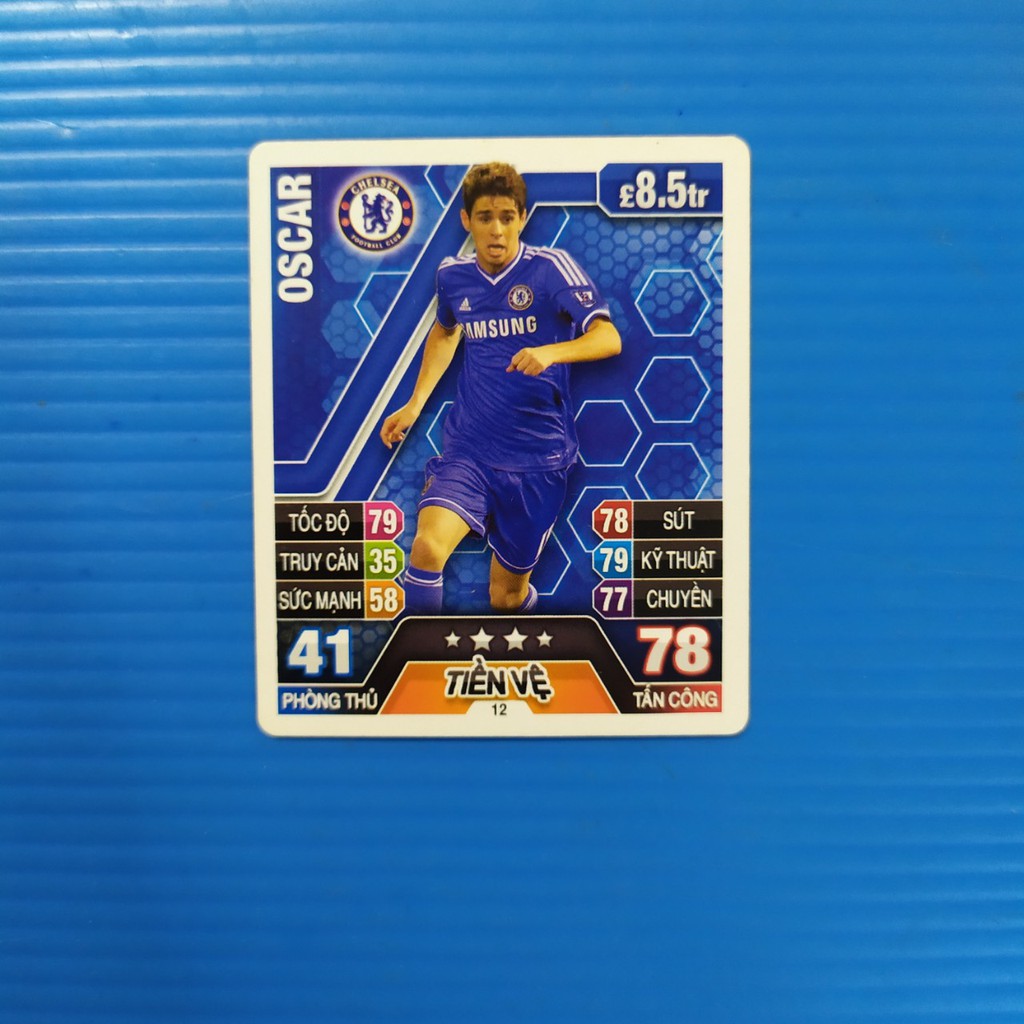 [Một thẻ] Thẻ cầu thủ bóng đá Poca Match Attax 13-14 mùa 2013-2014 thẻ 2nd cũ ít