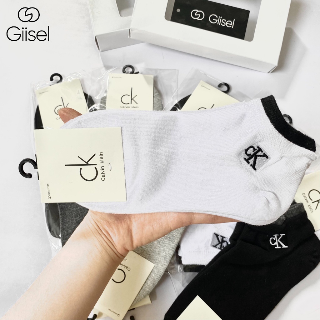 Tất vớ cao cổ ngắn mắt cá chân nam nữ COMBO 5 ĐÔI cotton co giãn kháng khuẩn khử mùi thoáng khí