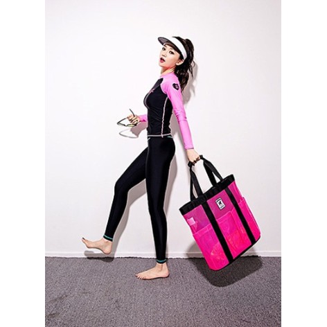 CÓ SẴN Bộ bơi dài tay 2 mảnh dày tay hồng BARREL chất đẹp | BigBuy360 - bigbuy360.vn