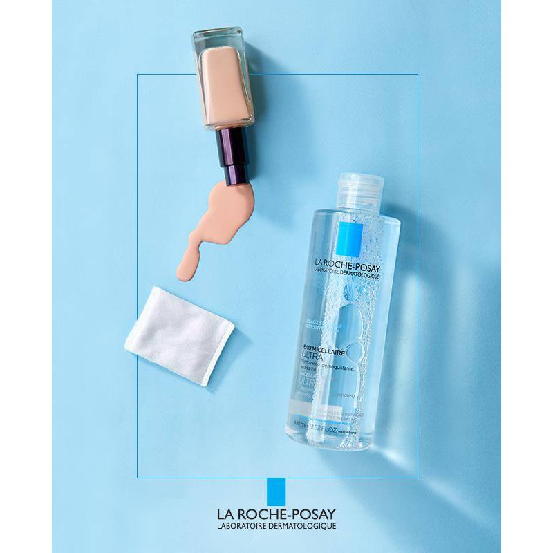 Nước làm sạch sâu tẩy trang cho da dầu và nhạy cảm La Roche-Posay Micellar Water Ultra Oily Skin 400ml #Pvy Beauty