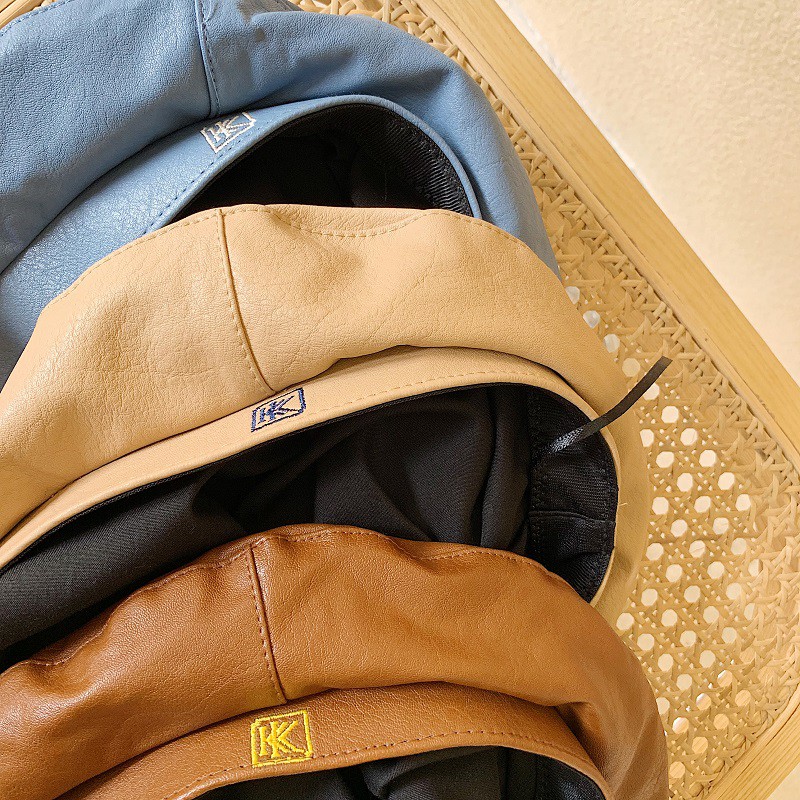 Mũ Beret Da Pu Phong Cách Thời Trang Hàn Quốc Dành Cho Nữ