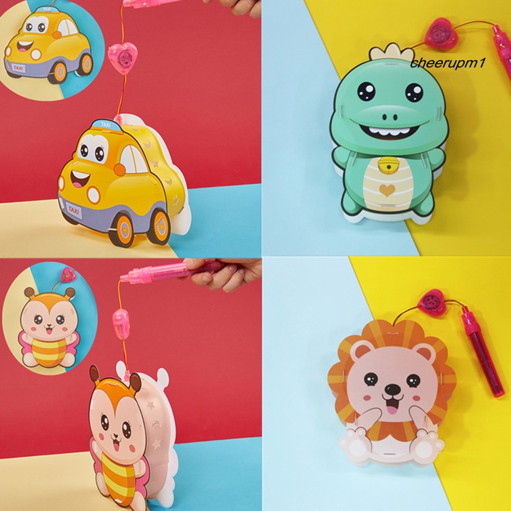 Lồng đèn hình hoạt hình có nhạc và đèn DIY dành cho bé