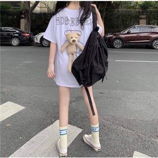 Áo phông gắn gấu bông
