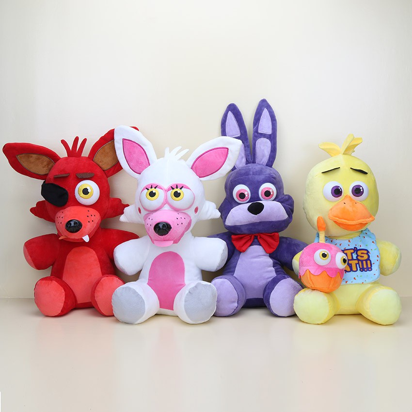 Thú Nhồi Bông Hình Gấu Bonnie Chica Foxy 45Cm Mềm Mại Cho Trẻ Em