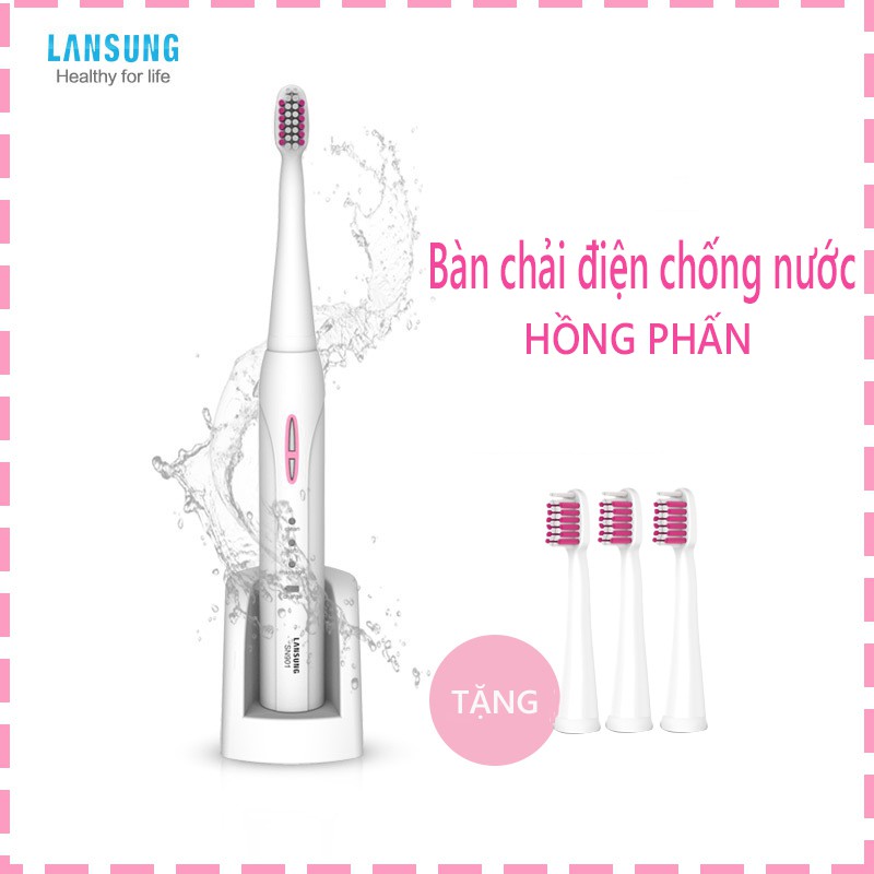 FU15PI/FU15BL Bàn chải răng điện chống nước bàn chải răng điện đa chức năng lông mềm mại tặng 3 đầu bàn chải vinhthuan.