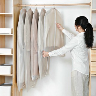 Túi bọc quần áo treo tủ chống bụi chống thấm có khóa kéo