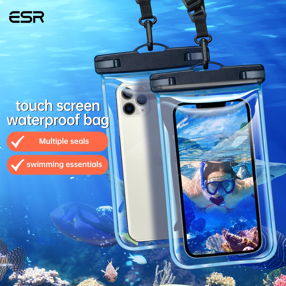 Túi đựng điện thoại đi bơi ESR chống thấm nước cầm tay thích hợp cho Android và iPhone