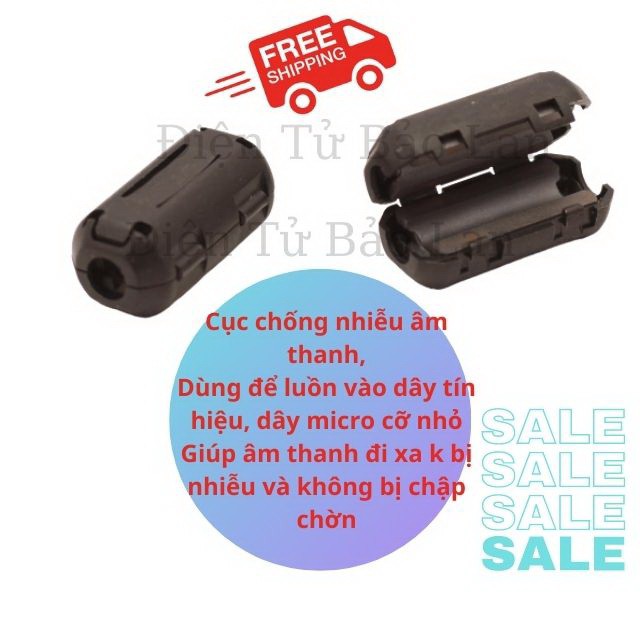 ( Hàng Bãi) Cục Chống Nhiễu Audio , Cục Chống Nhiễu Lọc Từ Cho Dây Âm Thanh Đủ Cỡ, Cục Chống Nhiễu Khử Từ