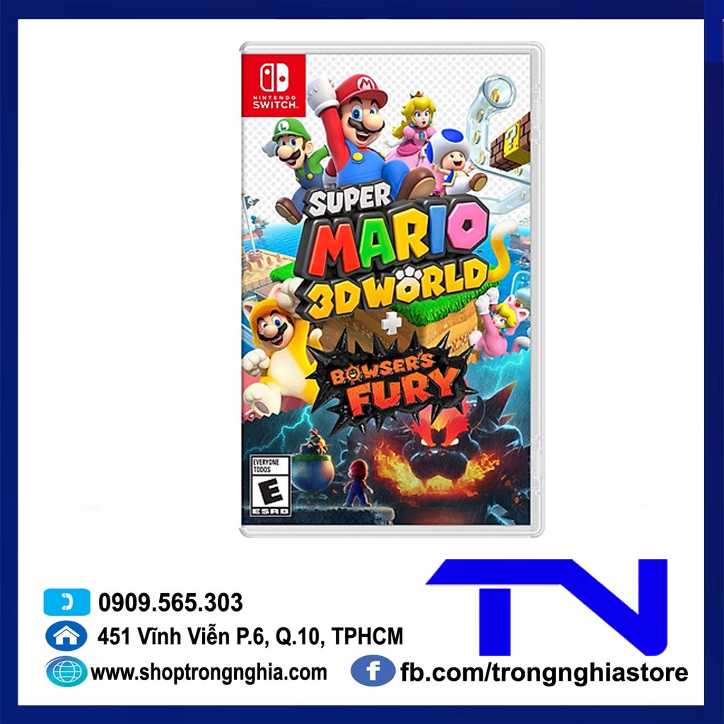 [Mã ELHAMS5 giảm 6% đơn 300K] Đĩa Switch - Super Mario 3D World + Bowsers Fury