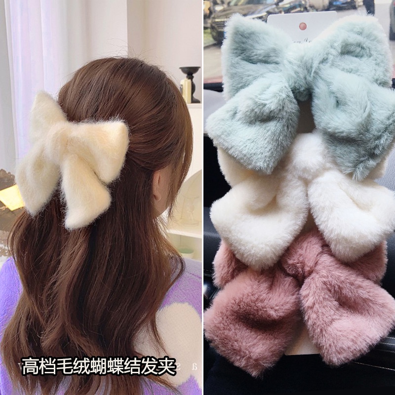 Phiên bản Hàn Quốc Cái mới Nơ kẹp tóc Phụ kiện tóc