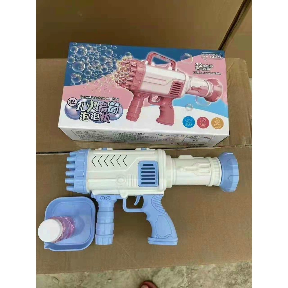 Súng bắn bong bóng đồ chơi cỡ lớn 25 nòng cho bé