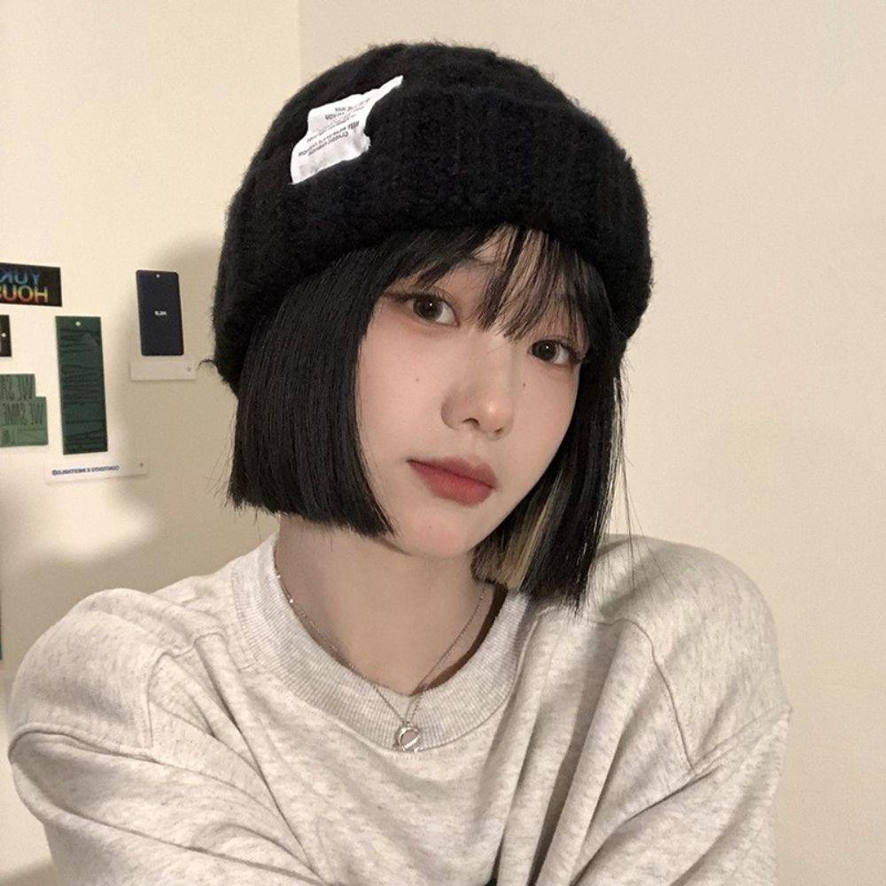 Mũ beanie Dệt Kim Phong Cách Hàn Quốc Thời Trang Mùa Đông Ấm Áp
