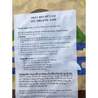 Phân Organic GOW Nhật Bản 4-2-2 gói 1kg