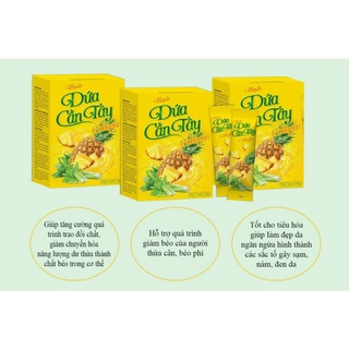 Thạch Dứa Cần Tây ( hộp 10 gói x 25g )