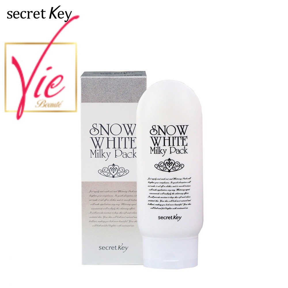 Kem Ủ Trắng SECRET KEY SNOW WHITE Milky Pack dưỡng da trắng mịn 200g