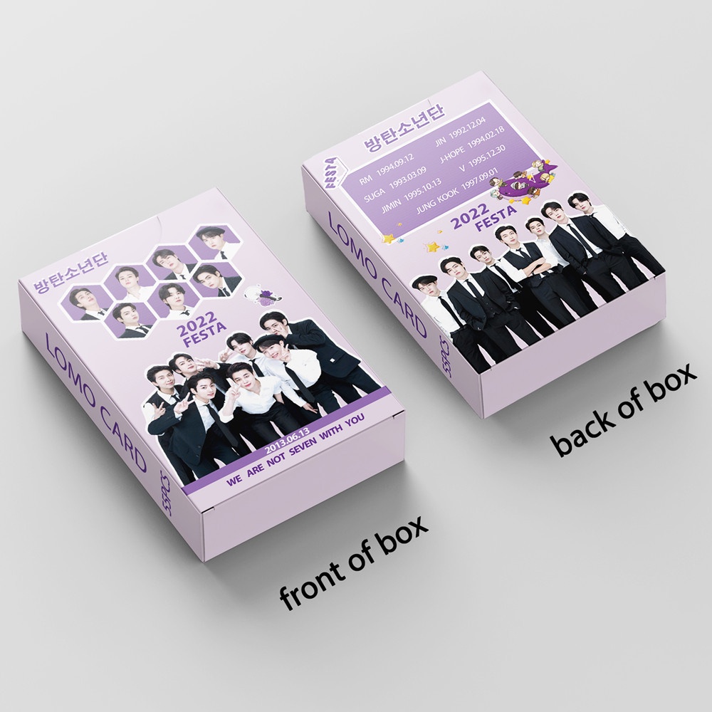 Set 55 Tấm Thẻ Ảnh In Hình Nhóm Nhạc Bts Festa 2022