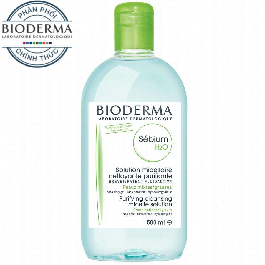 Nước Tẩy Trang Bioderma- Nhập Khẩu CHÍNH HÃNG- Dành Cho Da Dầu, Da Mụn BIODERMA Sébium H2O