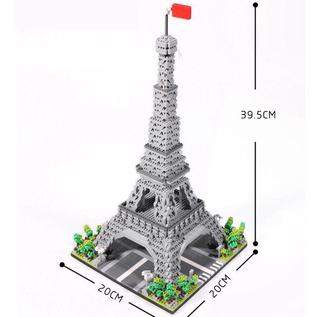 Lego lắp Ráp Tháp Eiffel - Paris ( 1832 Mảnh )hàng có sẵn