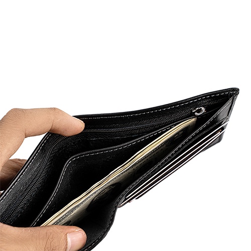 Ví Da Nam PABNO VD05 Dập Viền Basic Sang Trọng - BH 12 THÁNG