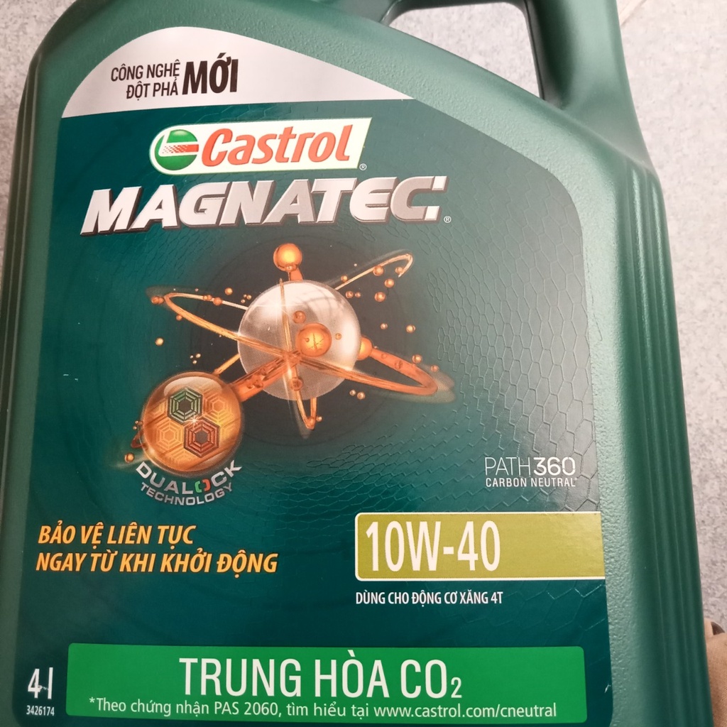 DẦU NHỚT cho xe ô tô con Castrol MAGNATEC Professional A5 10W - 40 4Lít Mẫu mới